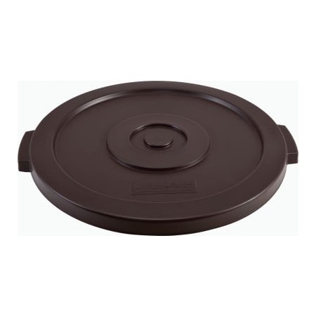 Gec Global Industrial Plastic Trash Can Lid 20 Gallon Brown XDW-006-1-BN